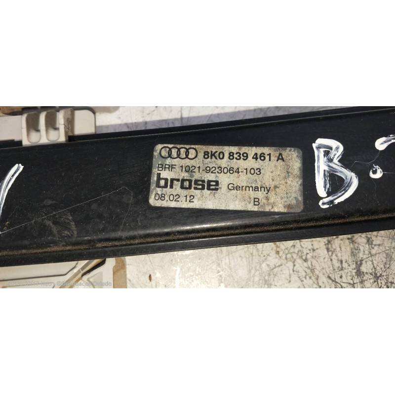 Recambio de elevalunas trasero izquierdo para audi a4 ber. (b8) s line sportpaket / plus referencia OEM IAM 8K0839461A  