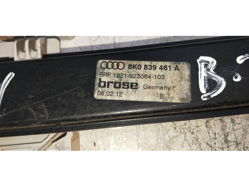 Recambio de elevalunas trasero izquierdo para audi a4 ber. (b8) s line sportpaket / plus referencia OEM IAM 8K0839461A  