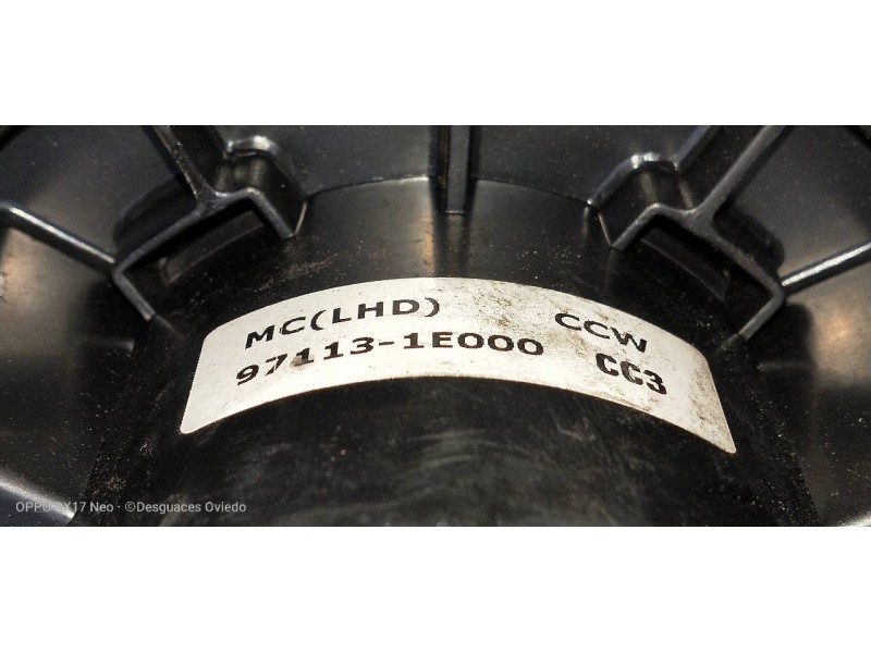 Recambio de motor calefaccion para hyundai accent (mc) gl crdi referencia OEM IAM 971131E000  