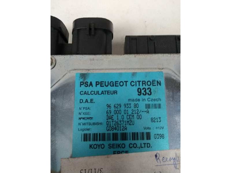 Recambio de centralita direccion para citroen c3 1.1 referencia OEM IAM 9662993380 933 6900001212A