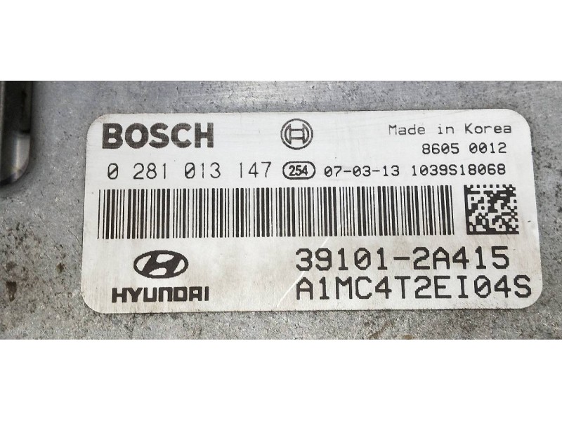 Recambio de centralita motor uce para hyundai accent (mc) gl crdi referencia OEM IAM 0281013147 391012A415 