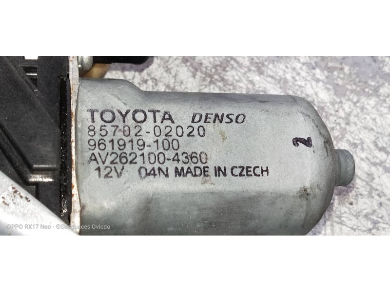 Recambio de elevalunas trasero derecho para toyota auris active referencia OEM IAM 8570202020  5P