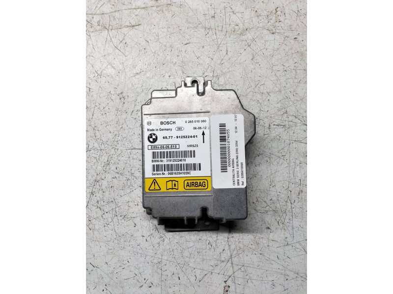 Recambio de centralita airbag para bmw serie 3 berlina (e90) 320d referencia OEM IAM 0285010060 6577912522401 