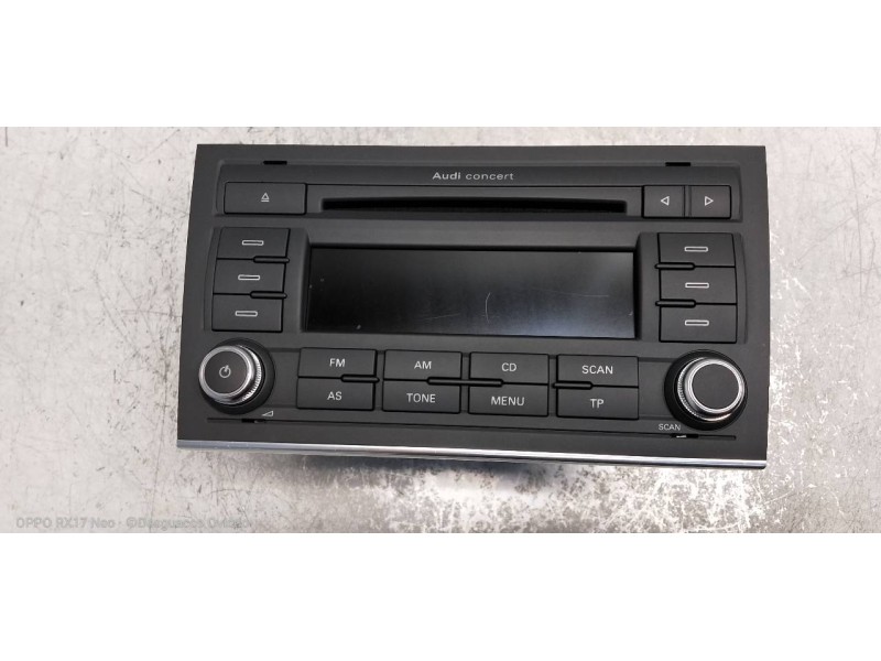 Recambio de sistema audio / radio cd para audi a4 berlina (8e) 2.0 tdi (dpf) (125kw) referencia OEM IAM 8E0035186AK  