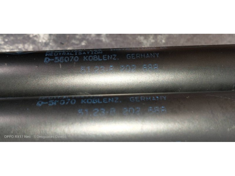 Recambio de amortiguadores capo para bmw serie 3 cabrio (e46) 330 ci referencia OEM IAM 51238202688  