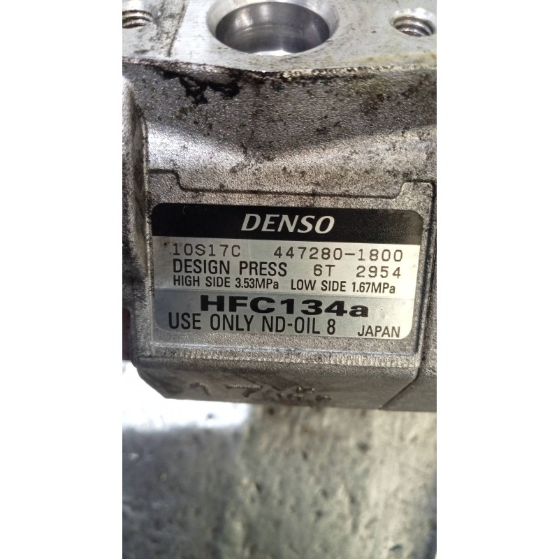 Recambio de compresor aire acondicionado para iveco daily furgón fg h2 33 s ... v batalla 3520 referencia OEM IAM 4472801800 10S