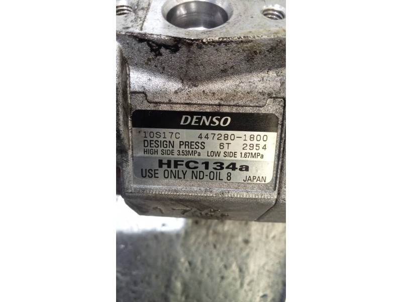 Recambio de compresor aire acondicionado para iveco daily furgón fg h2 33 s ... v batalla 3520 referencia OEM IAM 4472801800 10S