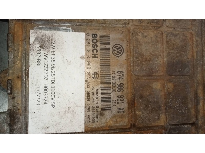 Recambio de centralita motor uce para volkswagen lt caja cerrada / combi (mod. 1997) lt 35 caja cerrada referencia OEM IAM 02810