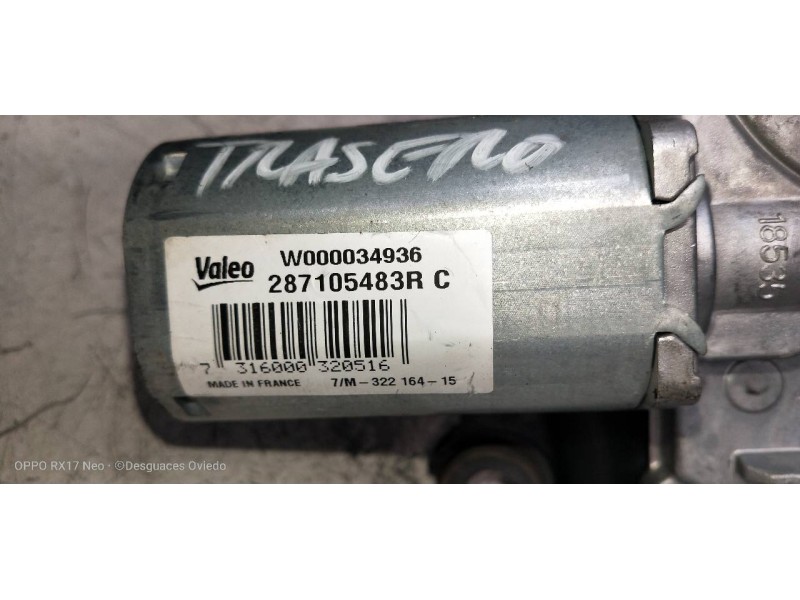 Recambio de motor limpia trasero para renault clio iv business referencia OEM IAM 287105483R W000034936 