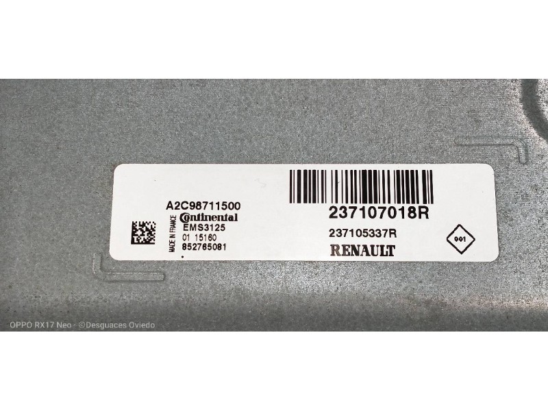 Recambio de centralita motor uce para renault clio iv business referencia OEM IAM   