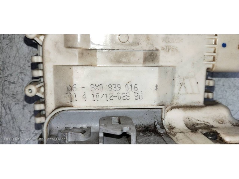 Recambio de motor cierre centralizado trasero derecho para audi a1 sportback (8xa) ambition referencia OEM IAM 8X0839016  