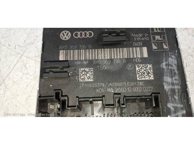 Recambio de modulo electronico para audi a1 sportback (8xa) ambition referencia OEM IAM 8X0959795B  