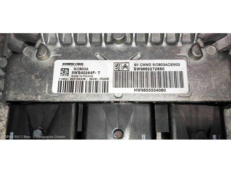 Recambio de centralita motor uce para peugeot 407 st sport referencia OEM IAM 5WS40264FT SW9662272880 HW9655534080