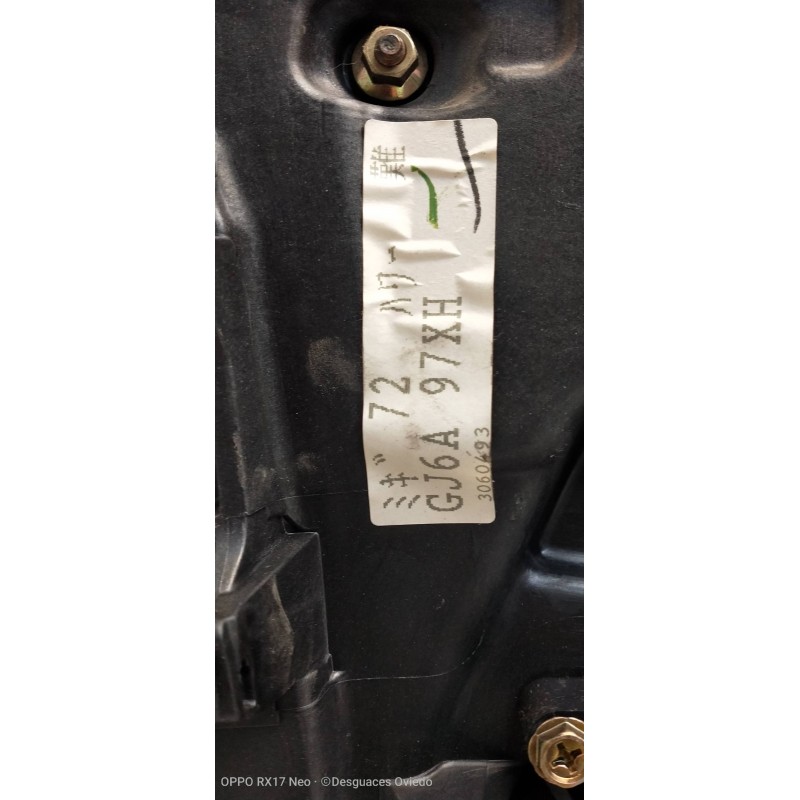 Recambio de elevalunas trasero derecho para mazda 6 monovolumen (gy) 2.0 crtd active (100kw) referencia OEM IAM GJ6A97XH  5P SW