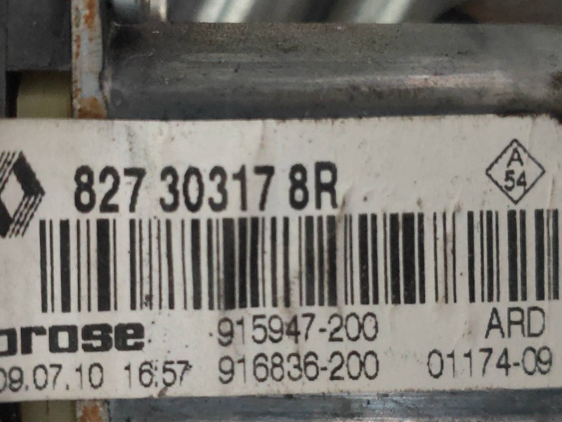 Recambio de elevalunas trasero derecho para renault scenic iii authentique referencia OEM IAM 827303178R 915947200 916836200