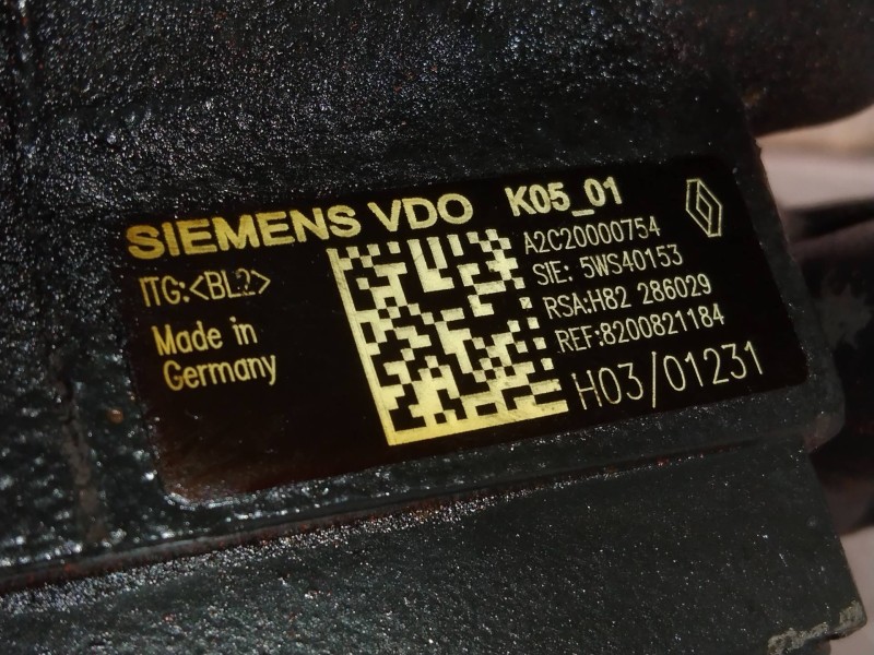 Recambio de bomba inyeccion para renault scenic ii 1.5 dci diesel referencia OEM IAM 5WS40153 A2C20000754 8200821184 Recambio de bomba inyeccion para renault scenic ii 1.5 dci diesel referencia OEM IAM 5WS40153 A2C20000754 8200821184