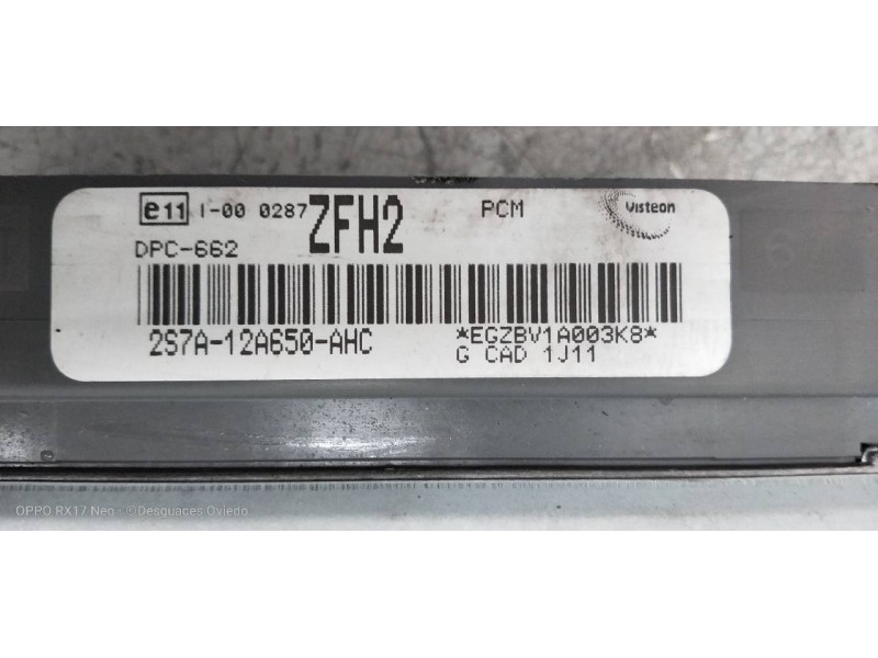Recambio de centralita motor uce para ford mondeo berlina (ge) ambiente referencia OEM IAM 2S7A12A650AHC ZFH2 