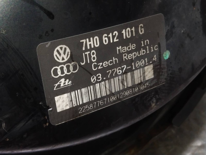 Recambio de servofreno para volkswagen t5 transporter/furgoneta caja cerrada referencia OEM IAM 03776710014 7H0612101G 