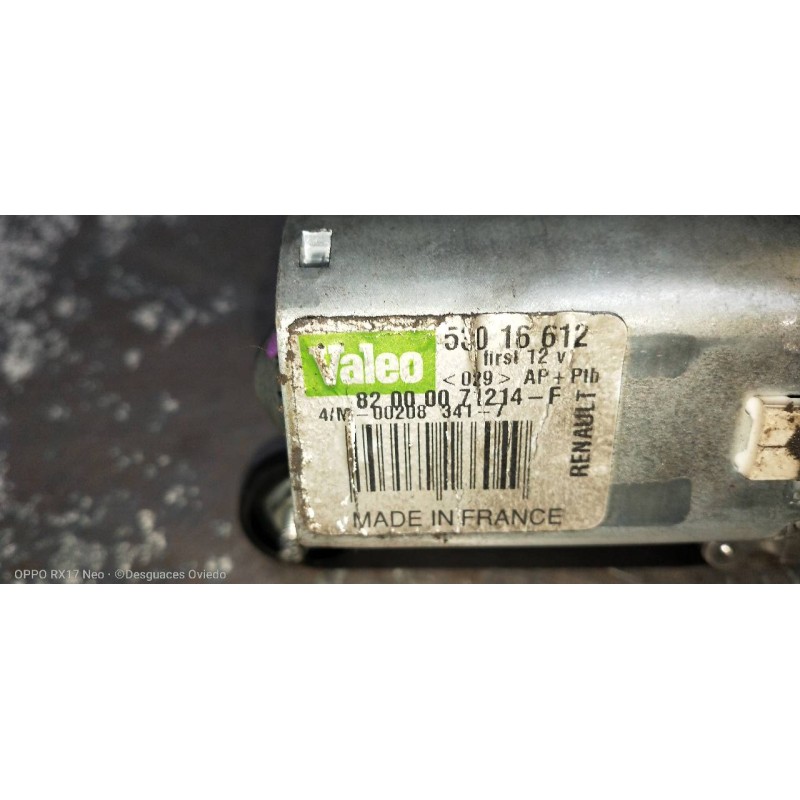 Recambio de motor limpia trasero para renault clio ii fase ii (b/cb0) campus referencia OEM IAM 82000071214F 53016612 