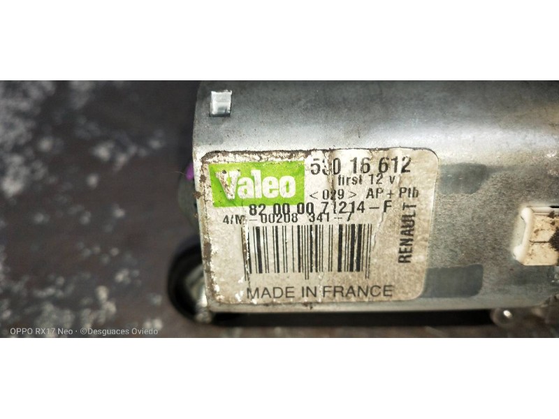 Recambio de motor limpia trasero para renault clio ii fase ii (b/cb0) campus referencia OEM IAM 82000071214F 53016612 