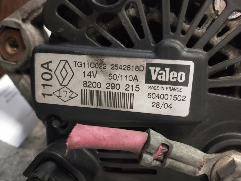 Recambio de alternador para renault scenic ii authentique referencia OEM IAM 820290215  