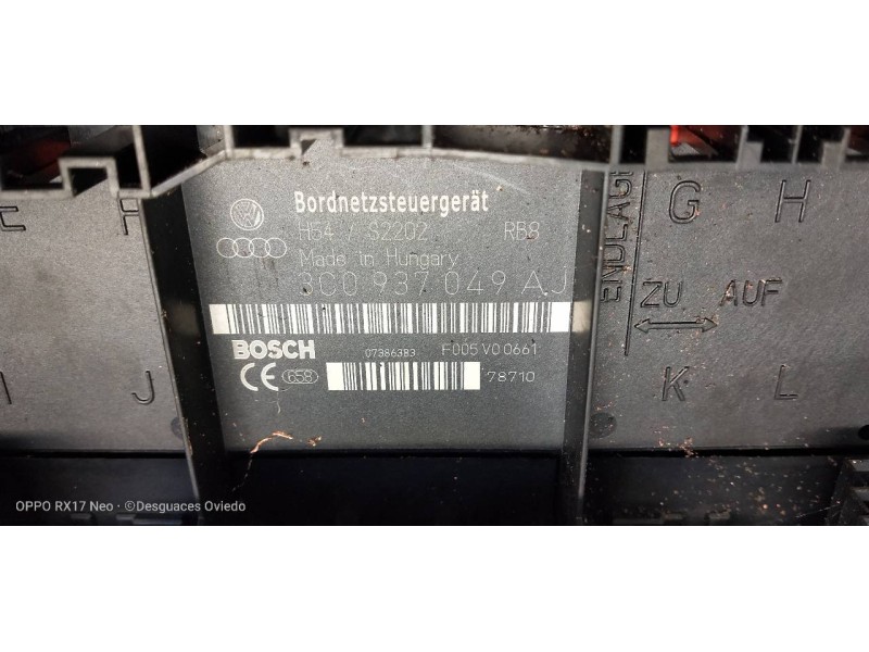 Recambio de caja reles / fusibles para volkswagen passat variant (3c5) highline referencia OEM IAM 3C0937049A F005V00661 