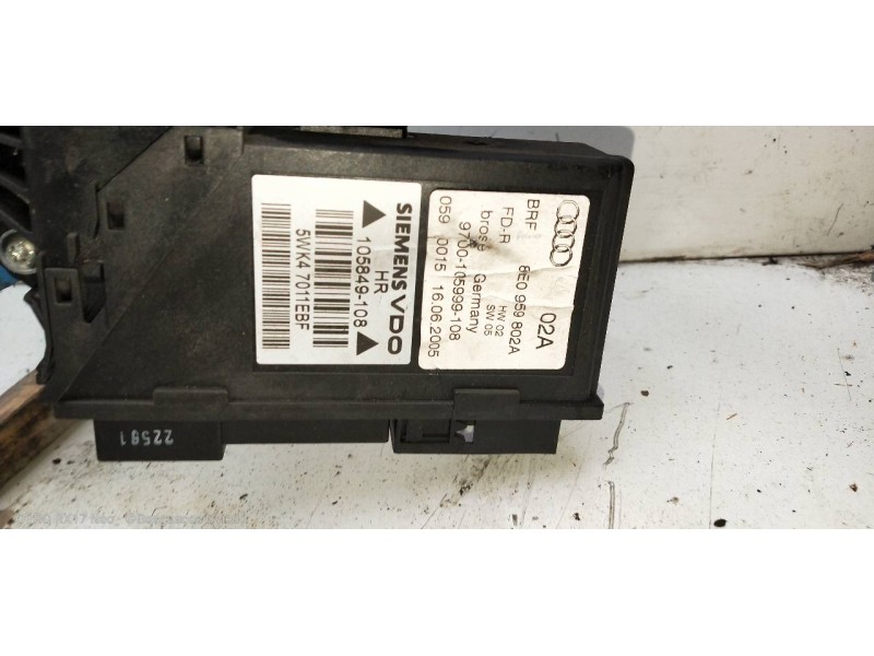 Recambio de elevalunas trasero derecho para audi a4 avant (8e) 2.0 tdi referencia OEM IAM 8E0839462  