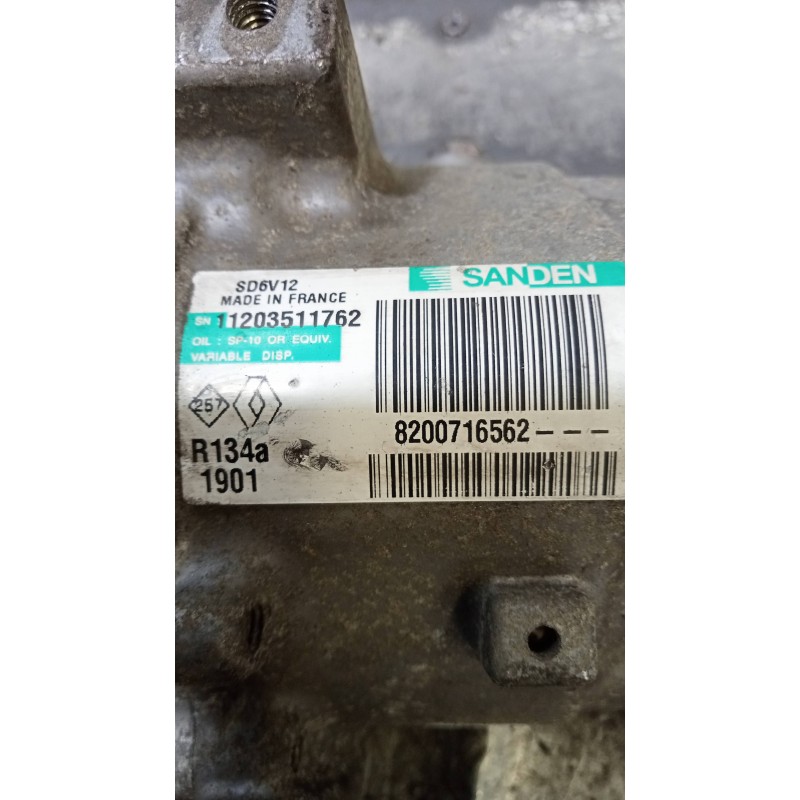 Recambio de compresor aire acondicionado para renault clio ii fase ii (b/cb0) campus referencia OEM IAM 8200716562 SD6V121901 