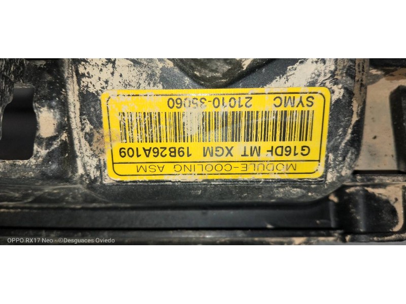 Recambio de electroventilador para ssangyong tivoli crystal 4x2 referencia OEM IAM 2101035060  