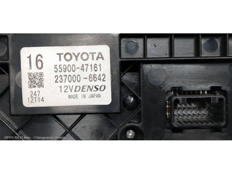 Recambio de mando calefaccion / aire acondicionado para toyota prius+ advance referencia OEM IAM 5590047161 2370006642 