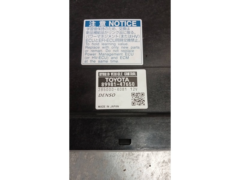 Recambio de modulo electronico para toyota prius+ advance referencia OEM IAM 8998147650 2850004081 