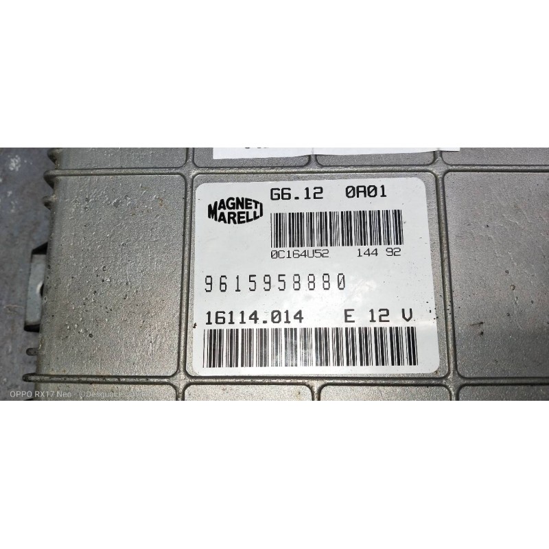 Recambio de centralita motor uce para citroen zx 1.6 / 1.6i avantage referencia OEM IAM G6120A01 9615958880 