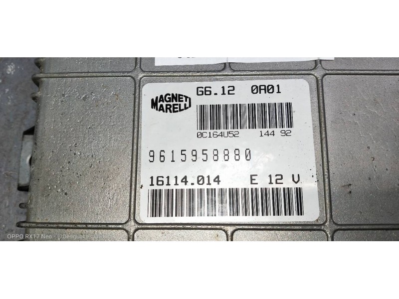 Recambio de centralita motor uce para citroen zx 1.6 / 1.6i avantage referencia OEM IAM G6120A01 9615958880 