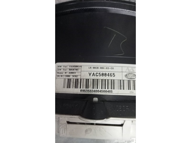 Recambio de cuadro instrumentos para land rover range rover sport v6 td hse referencia OEM IAM YAC500465  