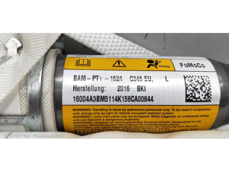 Recambio de airbag cortina delantero izquierdo para ford focus lim. titanium referencia OEM IAM BM5114K158CA  