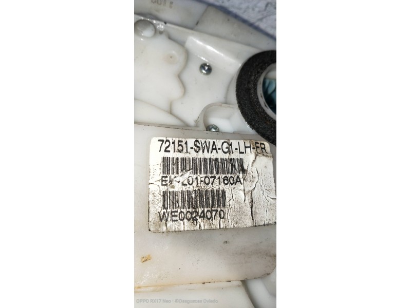 Recambio de motor cierre centralizado delantero izquierdo para honda cr-v (re) comfort referencia OEM IAM 72151SWAG1  