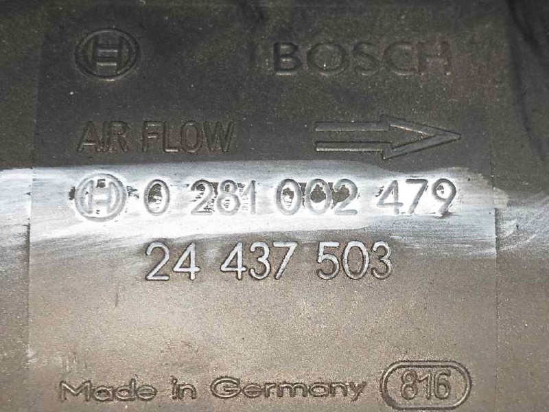 Recambio de caudalimetro para opel vectra c berlina 2.0 dti referencia OEM IAM 0281002479 24437503 BOSCH Recambio de caudalimetro para opel vectra c berlina 2.0 dti referencia OEM IAM 0281002479 24437503 BOSCH