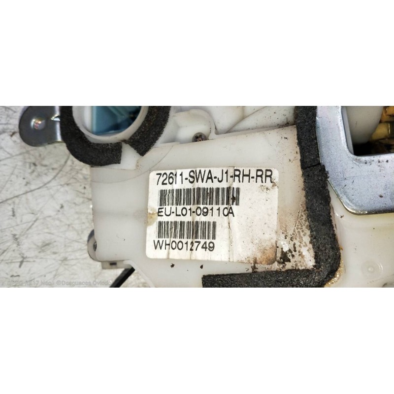 Recambio de motor cierre centralizado trasero derecho para honda cr-v (re) comfort referencia OEM IAM 72611SWAJ1  