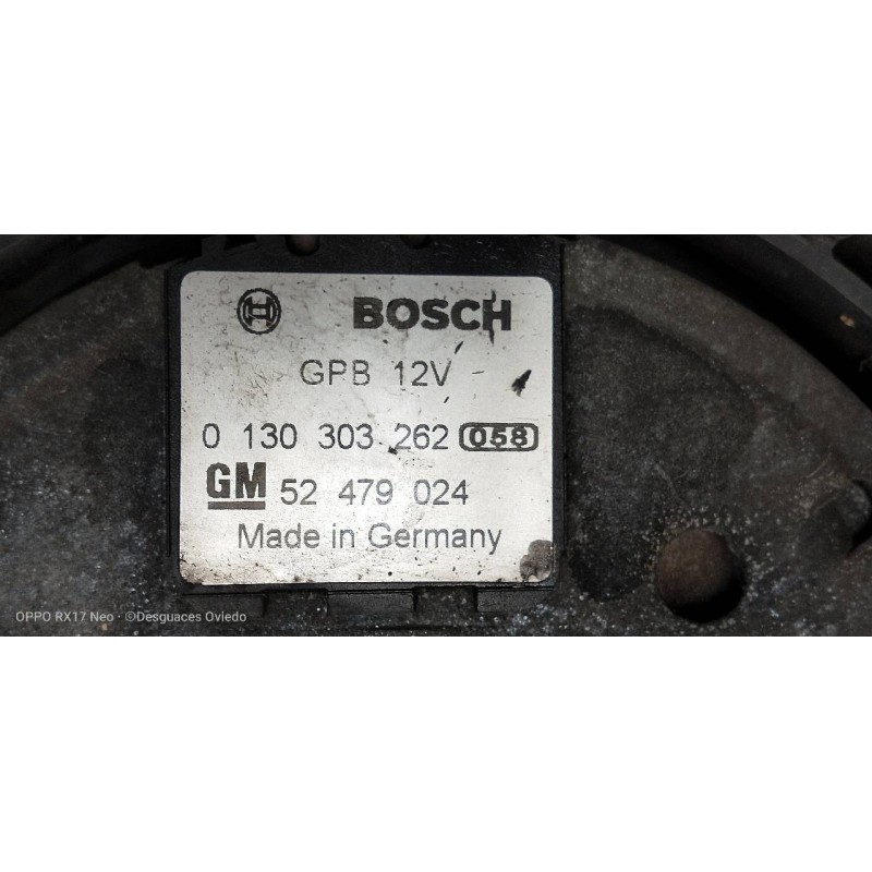 Recambio de electroventilador para opel vectra b berlina comfort referencia OEM IAM 52479024 0130303262 0130303849 52475659 