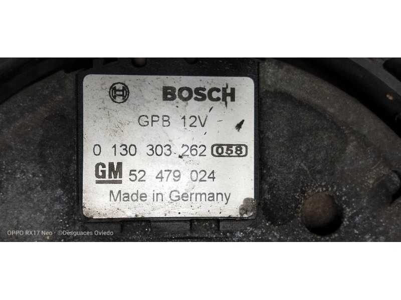 Recambio de electroventilador para opel vectra b berlina comfort referencia OEM IAM 52479024 0130303262 0130303849 52475659 