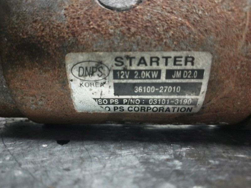 Recambio de motor arranque para kia magentis active referencia OEM IAM 3610027010  