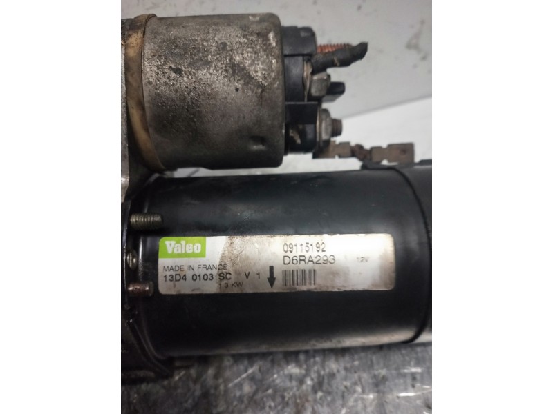 Recambio de motor arranque para opel astra h ber. edition referencia OEM IAM D6RA293  