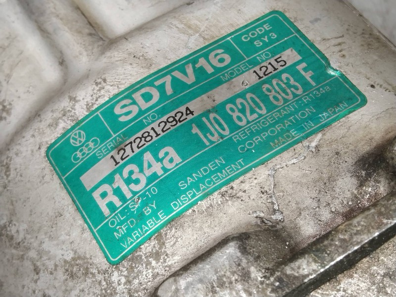 Recambio de compresor aire acondicionado para volkswagen golf iv berlina (1j1) conceptline referencia OEM IAM SD7V161215 1J08208