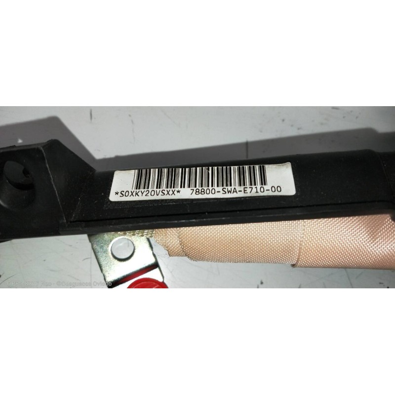 Recambio de airbag cortina delantero derecho para honda cr-v (re) comfort referencia OEM IAM 78800SWAE71000  