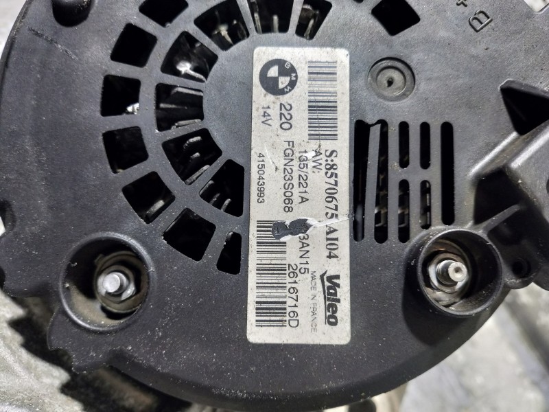 Recambio de alternador para bmw serie 4 coupe (f32) 435d xdrive referencia OEM IAM 8570675AI04 FGN23S068 