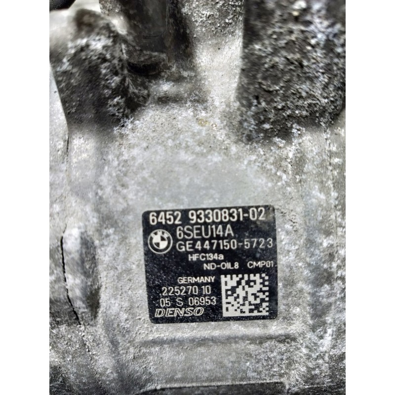 Recambio de compresor aire acondicionado para bmw serie 4 coupe (f32) 435d xdrive referencia OEM IAM 4471505723 6452933083102 6S