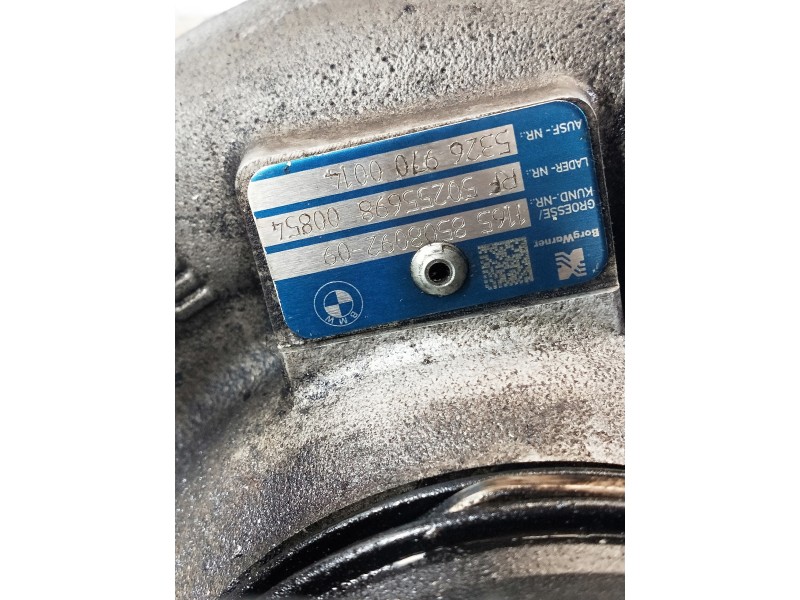 Recambio de turbocompresor para bmw serie 4 coupe (f32) 435d xdrive referencia OEM IAM 1165850809209 53269700014 54409700026