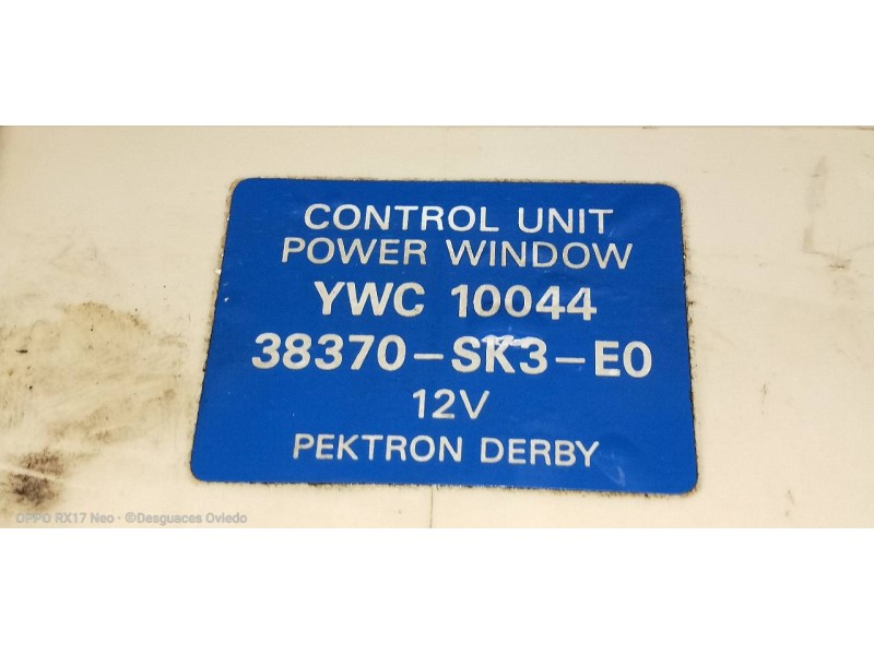 Recambio de modulo electronico para mg rover serie 400 (xw) 416 gti referencia OEM IAM 38370SK3E0  