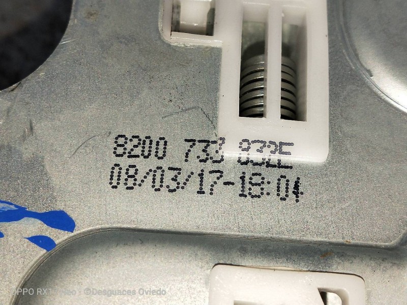 Recambio de elevalunas trasero derecho para dacia duster ii comfort referencia OEM IAM 8200733832E  