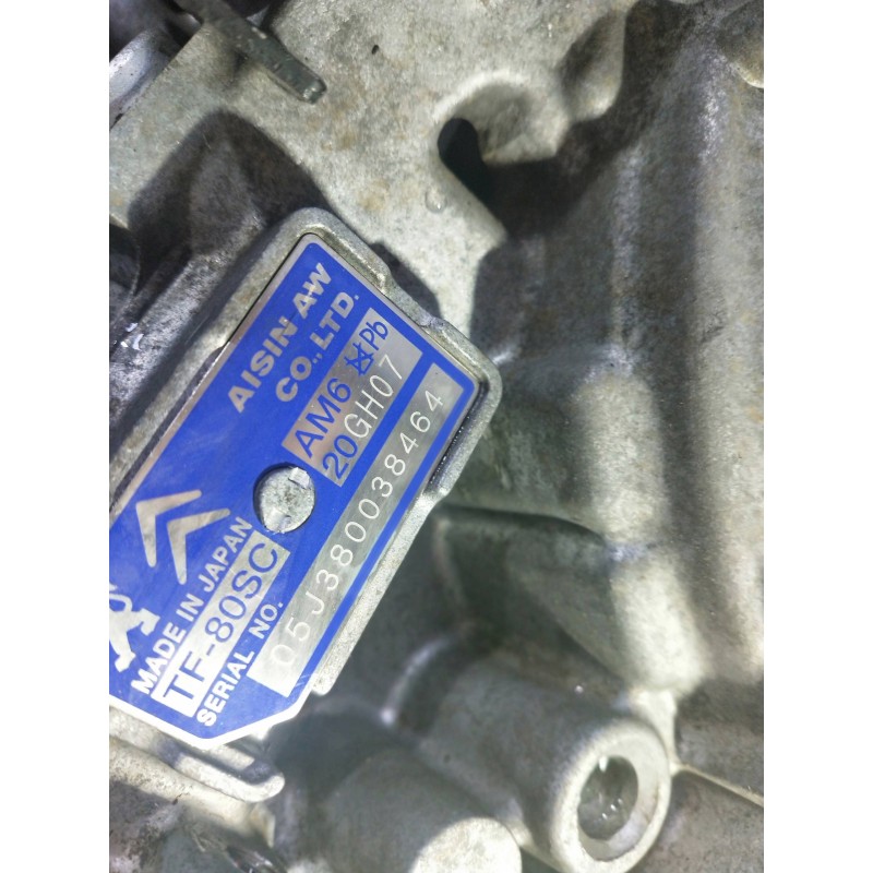 Recambio de caja cambios para peugeot 407 st confort pack referencia OEM IAM AM620GH07 05J380038464 AUTOMAT